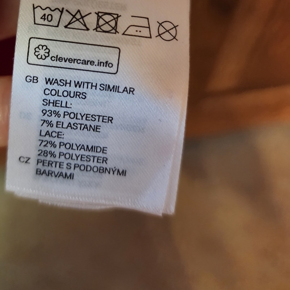 H&M Red Lace Halter Dress Size 6 - Picture 4 of 11